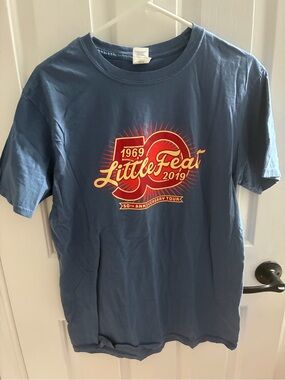 Little Feat 50th Anniversary  Graphic Tee - Blue Large